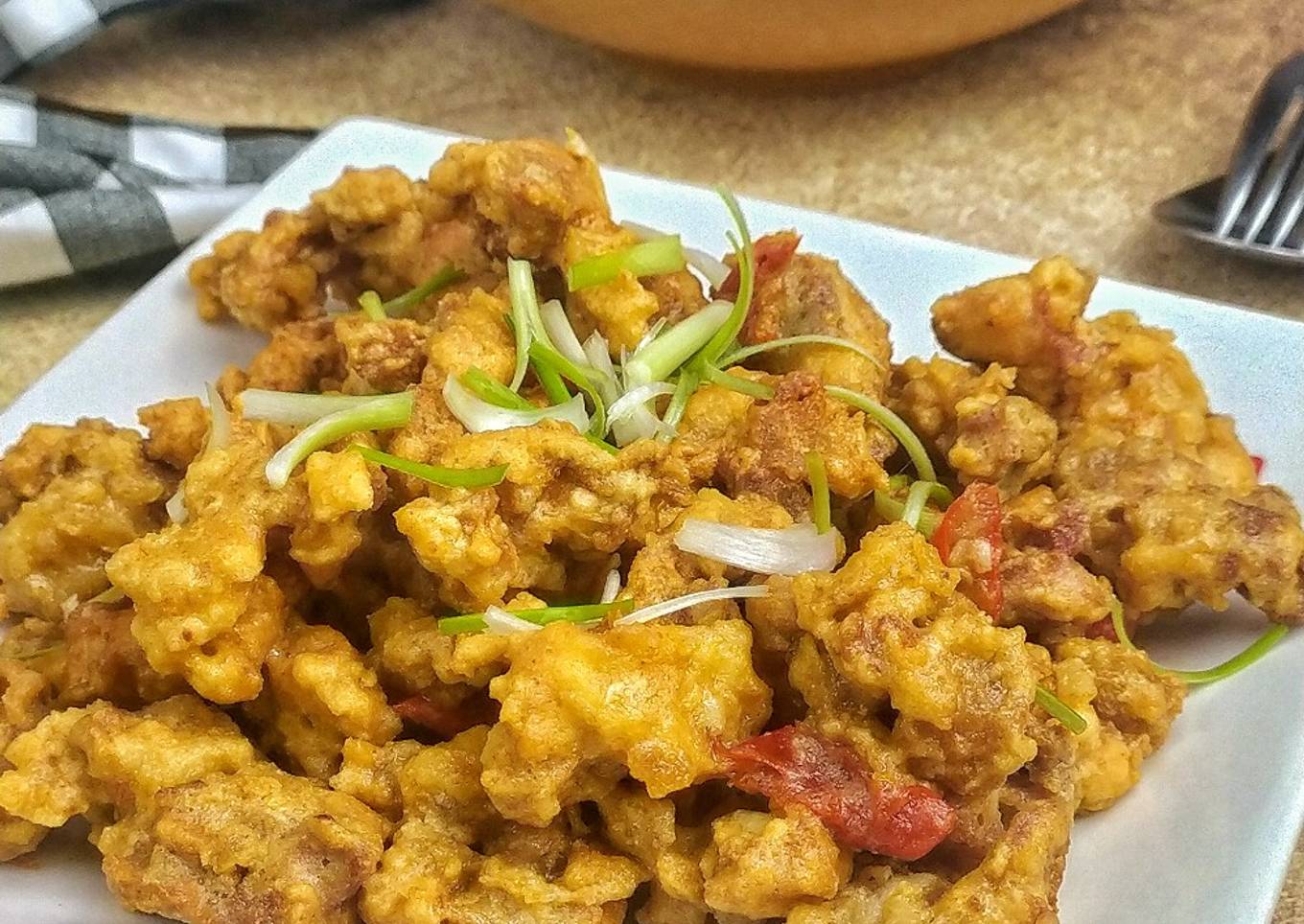 Ayam Goreng Saus Telur Asin|Masak Cepat