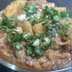 3 spices Aloo Bengun A picture of 3 spices Aloo Bengun.