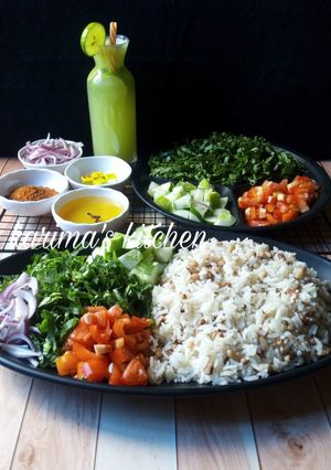 A picture of Rice and beans(garau garau).