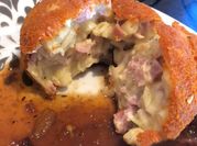 Une photo de croquettes salés