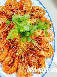 Hình của món Tôm rang muối.