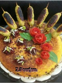عکسی از دستور ته چین مرغ با مرغ کبابی