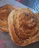 Roles rellenos queso doble crema
