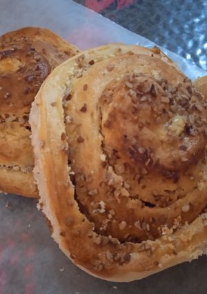 Una foto de Roles rellenos queso doble crema
