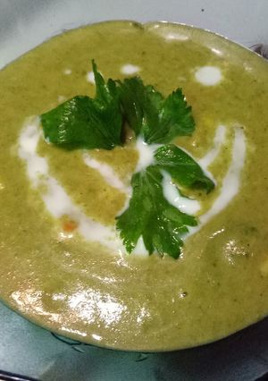 Foto resep Spinach cream soup / cream soup bayam