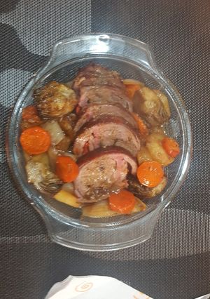 Una foto de Redondo de cerdo al horno