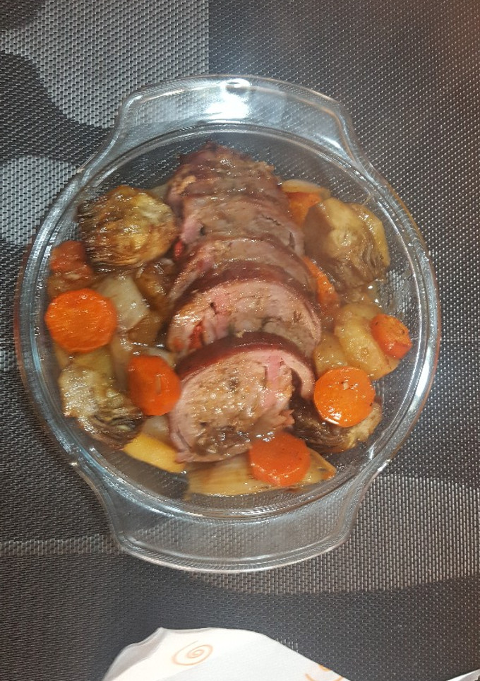 Una foto de Redondo de cerdo al horno