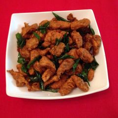 A picture of Chicken 65.
