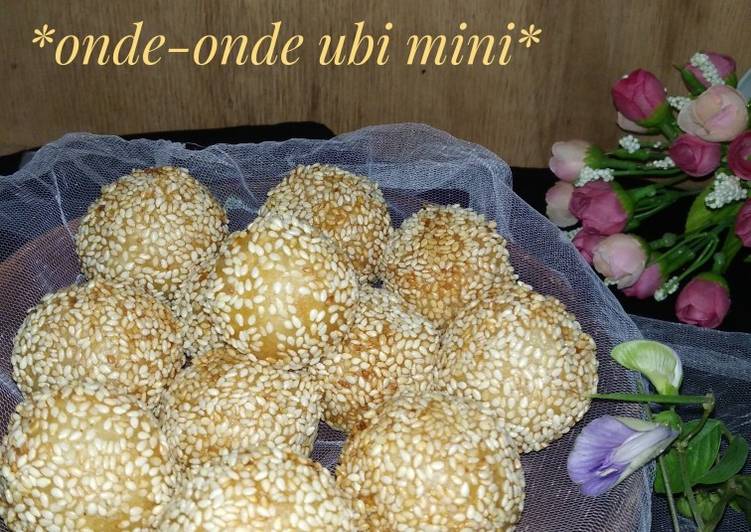 Resep onde-onde ubi mini yang Enak