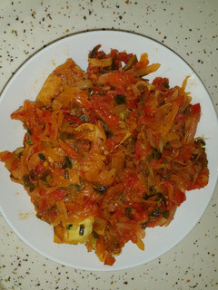 Foto resep Telur dadar siram sambal tomat