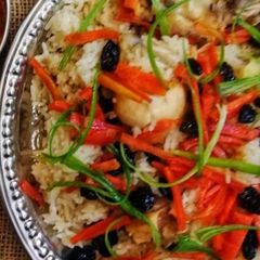Afghani pulao A picture of Afghani pulao.