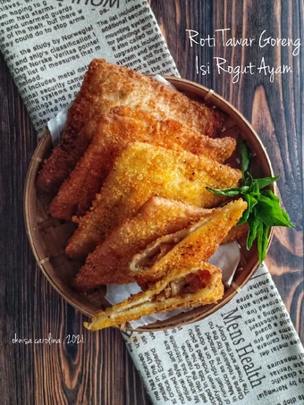 Langkah Mudah untuk Membuat Resep Roti Tawar Goreng Isi Rogut Ayam yang  Bikin Ketagihan Anti Ribet, Sempurna