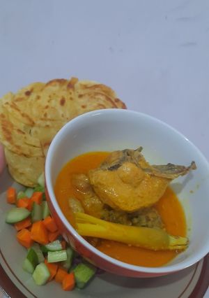 Foto resep Kari ayam + roti canai