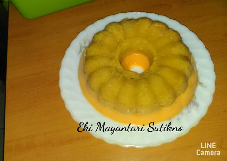 Cake Nutrijell Lapis Puding (Tanpa Mixer Tanpa Oven)