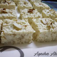A picture of Chena Burfi.