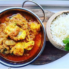 A picture of Goan Coconut Haddock Curry.