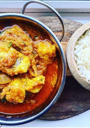 A picture of Goan Coconut Haddock Curry.