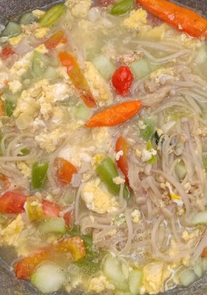 Foto resep Sup jamur enoki