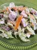 Salade fraîche à la mimolette et au jambon