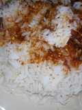 White rice with chilli pepper and veg oil(yaka mallam)