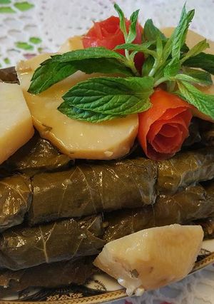 A picture of Stuffed Grape Leaves in Olive Oil (Lebanese).