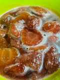 Salsa de frutillas en trozos