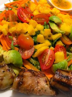 Una foto de Ensalada con Berenjena