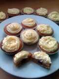 Vickys Jam & Custard Cupcakes, GF DF EF SF NF