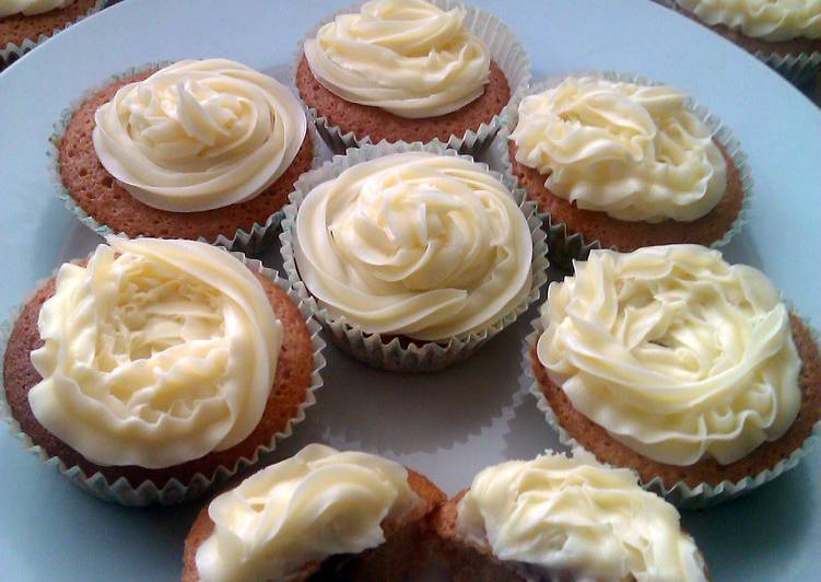 Steps to Make Perfect Vickys Jam &amp; Custard Cupcakes, GF DF EF SF NF