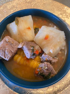 Una foto de Sancocho de res colombiano fácil!
