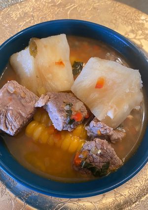 Una foto de Sancocho de res colombiano fácil!