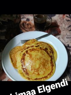 صورة لوصفة بان كيك الموز الرهيييب بتكاته 😉😍❤
