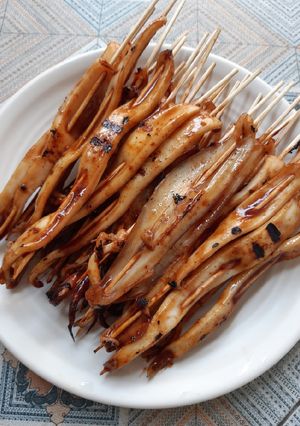 Foto resep Sate Cumi Pedas Manis Bulbul