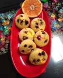 Orange chocochip muffins
