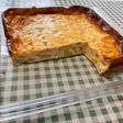Flan aux coings, yaourt, crème et vanille