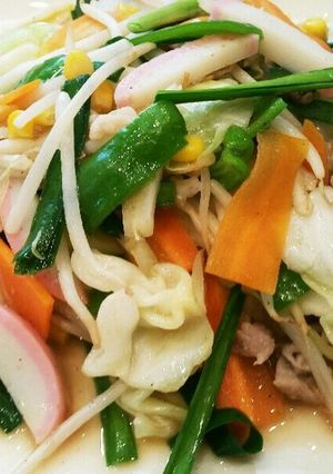 A picture of Vegetable-Packed Champon-Style Stir-Fry.