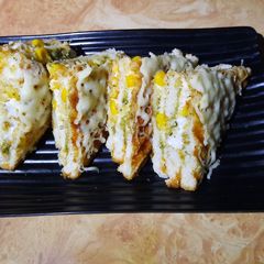 Chilli cheese corn sandwich A picture of Chilli cheese corn sandwich.
