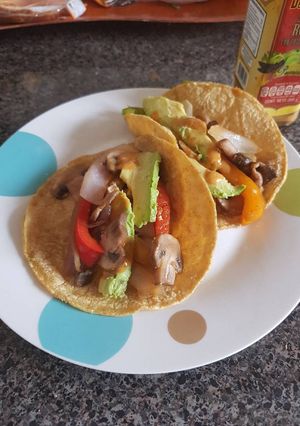 Una foto de Alambre de champiñones (vegan)