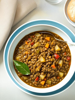 Una foto de Lentejas con Verduras