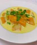 Canh bí đỏ cốt dừa (chay)