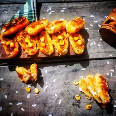 A picture of Poha potato fingers.
