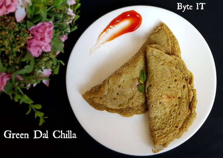 Step-by-Step Guide to Make Favorite Green dal chilla