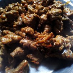 A picture of Fried spiced beef#4 weeks challenge.