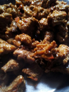 A picture of Fried spiced beef#4 weeks challenge.