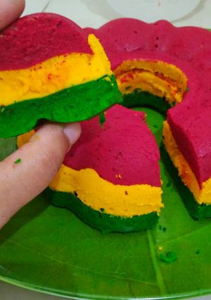 Foto resep Steam Traffic Light Cake