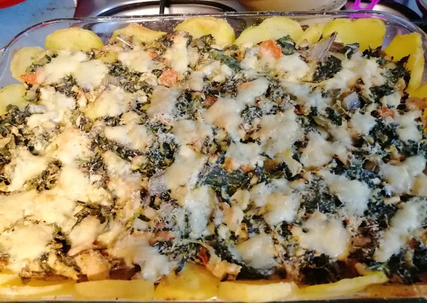 Tartaleta de verdura con papas