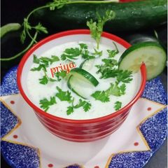 A picture of Cucumber Raita.