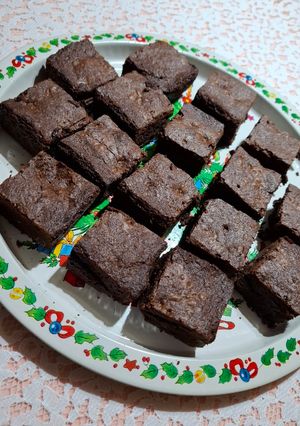 Una foto de Brownies de triple chocolate