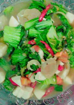 Foto resep Cah pokcoy tahu bakso
