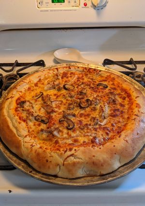 A picture of Homemade Pizza.